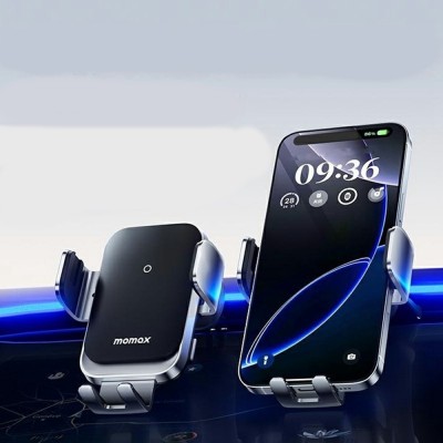 „MOMAX “ automobilinis telefono laikiklis / kroviklis (15W) - juodas