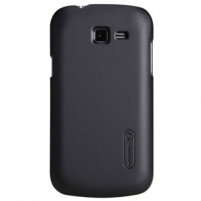 Nillkin Frosted Shield Samsung Galaxy Trend Lite S7390 S7392 juodas plastikinis dėklas + apsauginė ekrano plėvelė / Priedai.lt
