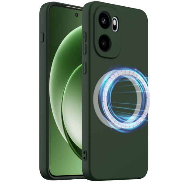 "Shell" MagSafe Hard Silicone (TPU) Case Cover - dark green (OnePlus 15R)