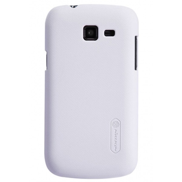 „Nillkin“ Frosted Shield dėklas - baltas + apsauginė ekrano plėvelė (Galaxy Trend Lite)