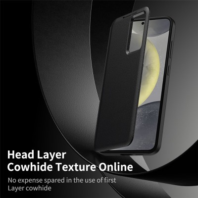 "Qing" Smart View Solid Flip Case - Black (Galaxy S26)