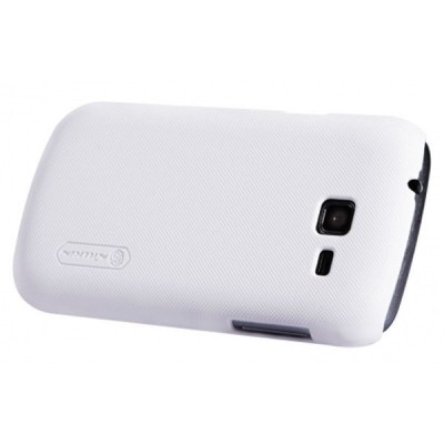 Nillkin Frosted Shield Samsung Galaxy Trend Lite S7390 S7392 baltas plastikinis dėklas + apsauginė ekrano plėvelė / Priedai.lt