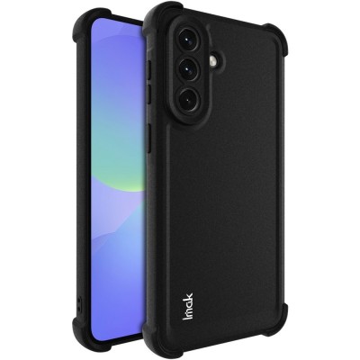 "Imak" reinforced protection hard silicone matte (TPU) case - black (Galaxy A37)
