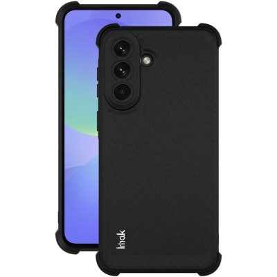 "Imak" reinforced protection hard silicone matte (TPU) case - black (Galaxy A37)