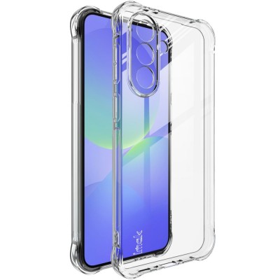 "Imak" reinforced protection hard silicone (TPU) airbag case - transparent (Galaxy A37)