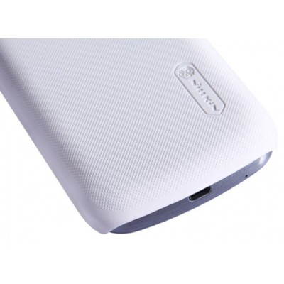 Nillkin Frosted Shield Samsung Galaxy Trend Lite S7390 S7392 baltas plastikinis dėklas + apsauginė ekrano plėvelė / Priedai.lt