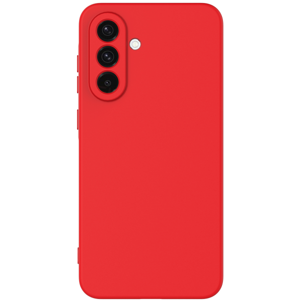 "Shell" hard silicone (TPU) case - red (Galaxy A57)