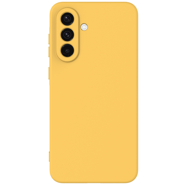"Shell" hard silicone (TPU) case - yellow (Galaxy A57)