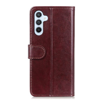 "Binfen" Flip Book Case - Brown (Galaxy A57)