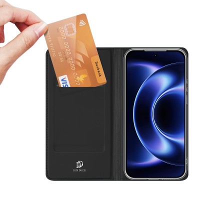 "Dux Ducis" Skin Solid Flip Case - black (Xiaomi 17 Ultra)