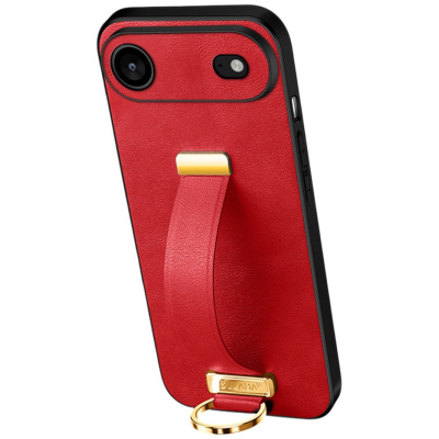 "SULADA" Leather Kickstand Case - Red (iPhone Air)