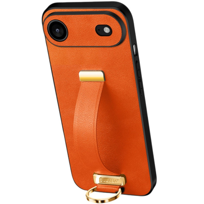 "SULADA" Leather Kickstand Case - orange (iPhone Air)