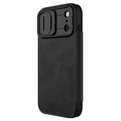 „Nillkin“ Qin Pro flip case - black (iPhone 17 Pro)