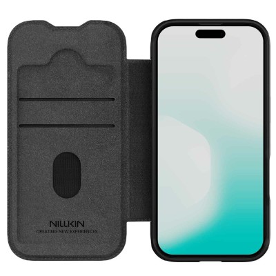 „Nillkin“ Qin Pro flip case - black (iPhone Air)