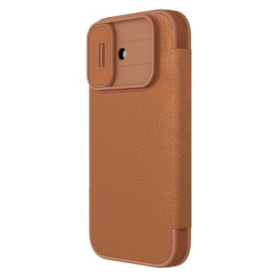"Nillkin" Qin Pro flip case - brown (iPhone 17)