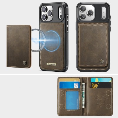 „CASEME“ Wallet case - brown (iPhone 17 Pro Max)