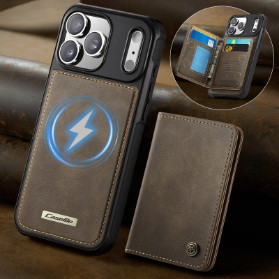 „CASEME“ Wallet case - brown (iPhone 17 Pro Max)