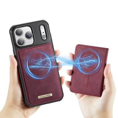 „CASEME“ Wallet case - burgundy (iPhone 17 Pro Max)