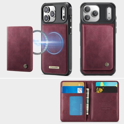 „CASEME“ Wallet case - burgundy (iPhone 17 Pro)