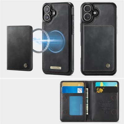 „CASEME“ Wallet case - black (iPhone 17)