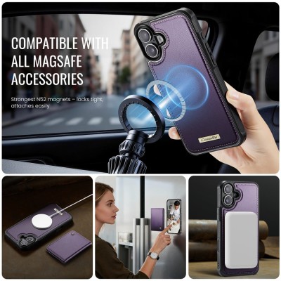 „CASEME“ Wallet case - purple (iPhone 17)
