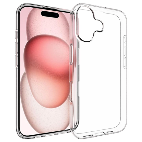 Hard silicone (TPU) case - transparent (iPhone 17)