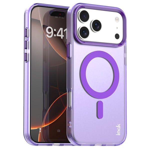 "IMAK" Candy MagSafe Matte Hard Silicone (TPU) Case - purple (iPhone 17 Pro Max)