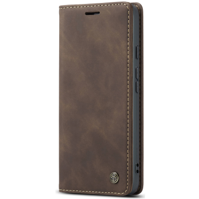 „CaseMe“ Retro Solid Flip Case - Brown (Pixel 10a)