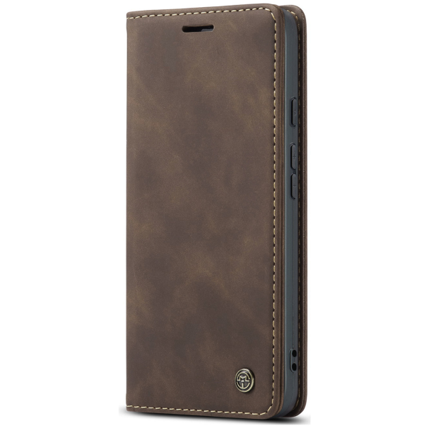„CaseMe“ Retro Solid Flip Case - Brown (Pixel 10a)