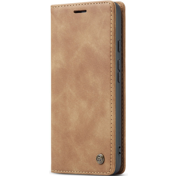 „CaseMe“ Retro Solid Flip Case - Light Brown (Pixel 10a)