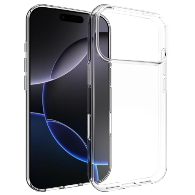 Hard silicone (TPU) case - transparent (iPhone 17 Pro Max)