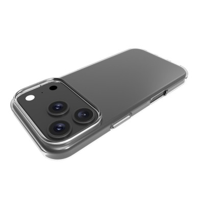 Hard silicone (TPU) case - transparent (iPhone 17 Pro Max)