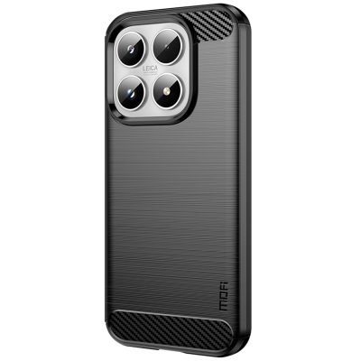 „Mofi“ Carbon hard silicone (TPU) case - black (Xiaomi 17)
