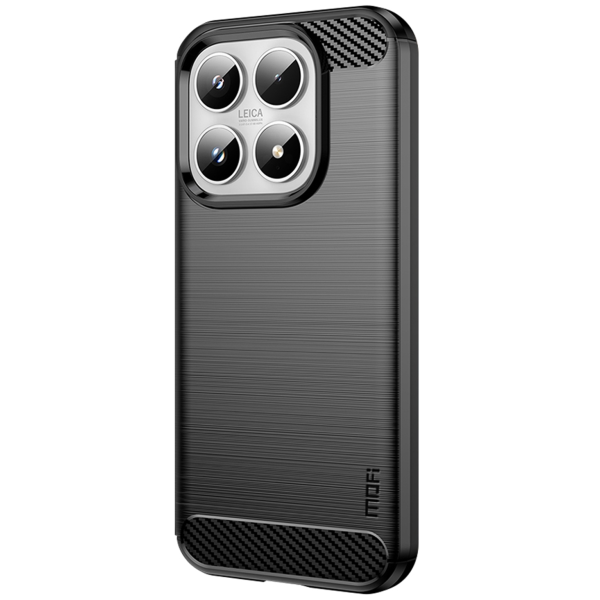 „Mofi“ Carbon hard silicone (TPU) case - black (Xiaomi 17)