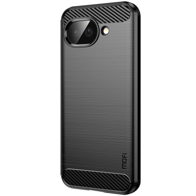 „Mofi“ Carbon hard silicone (TPU) case - black (Pixel 10a)