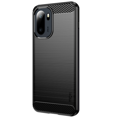 „Mofi“ Carbon hard silicone (TPU) case - black (OnePlus 15R / Ace 6T / Ace 6)
