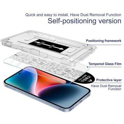 "IMAK" Dustless protective tempered screen glass - transparent (Galaxy S24)