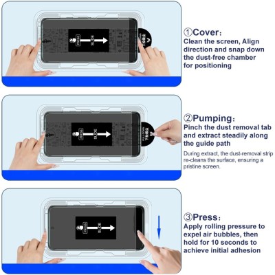 "IMAK" Dustless protective tempered screen glass - transparent (Galaxy S24)