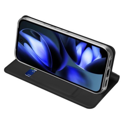 "Dux Ducis" Skin Solid Flip Case - black (Pixel 10a)