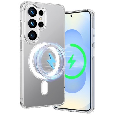 "Tubi" MagSafe Hard Silicone (TPU) Case - Clear (Galaxy S26 Ultra)