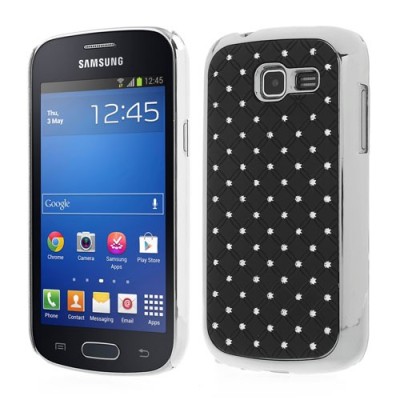 Samsung Galaxy Trend Lite S7390 (S7392) elegantiškas juodas dėklas su blizgučiais / Priedai.lt