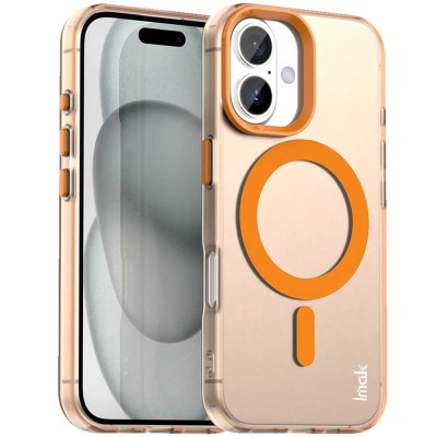 "IMAK" Candy MagSafe Matte Hard Silicone (TPU) Case - orange (iPhone 17)