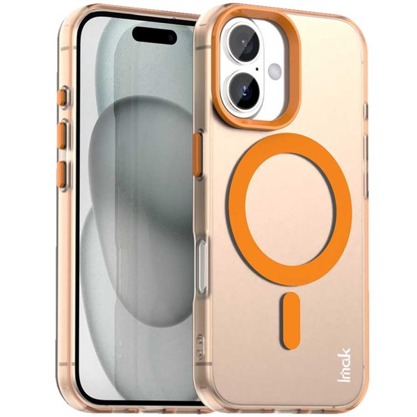 "IMAK" Candy MagSafe Matte Hard Silicone (TPU) Case - orange (iPhone 17)