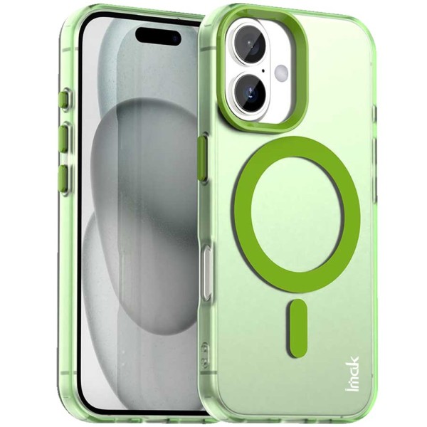 "IMAK" Candy MagSafe Matte Hard Silicone (TPU) Case - Green (iPhone 17)