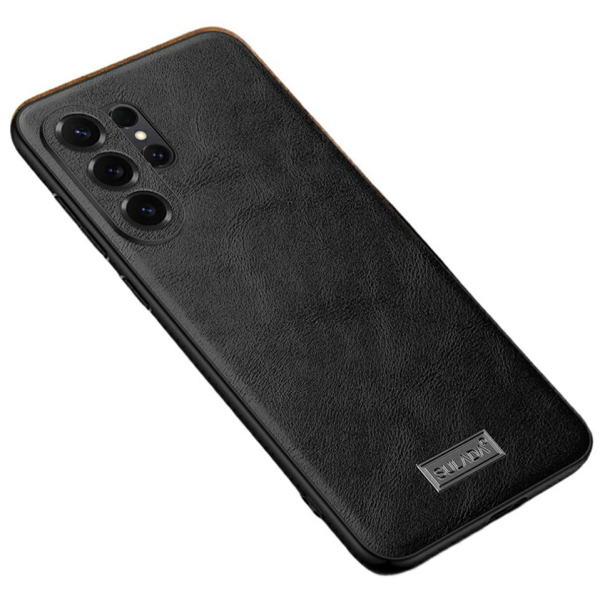 „Sulada“ Leather dėklas - Black (Galaxy S26 Ultra)