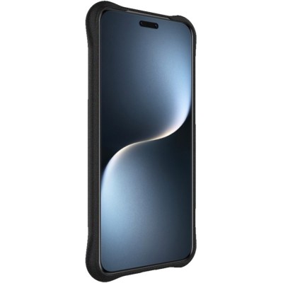 "Imak" reinforced protection hard Airbag silicone matte (TPU) case - black (Honor Magic7 Pro 5G)