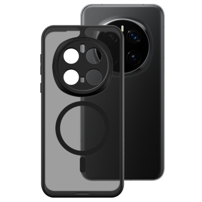 "IMAK" Candy MagSafe Matte Hard Silicone (TPU) Case - Black (Honor Magic7 Pro 5G)