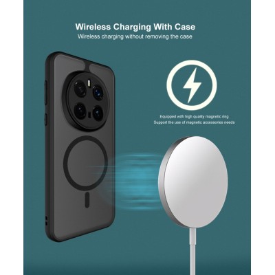"IMAK" Candy MagSafe Matte Hard Silicone (TPU) Case - Black (Honor Magic7 Pro 5G)