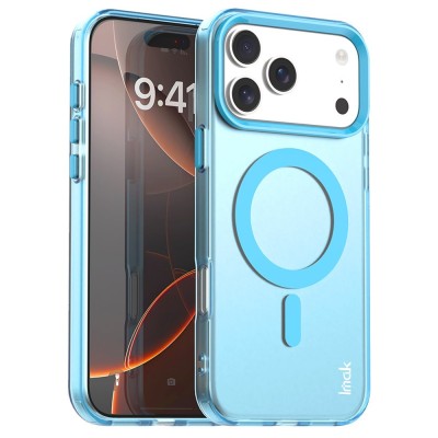 "IMAK" Candy MagSafe Matte Hard Silicone (TPU) Case - Blue (iPhone 17 Pro Max)