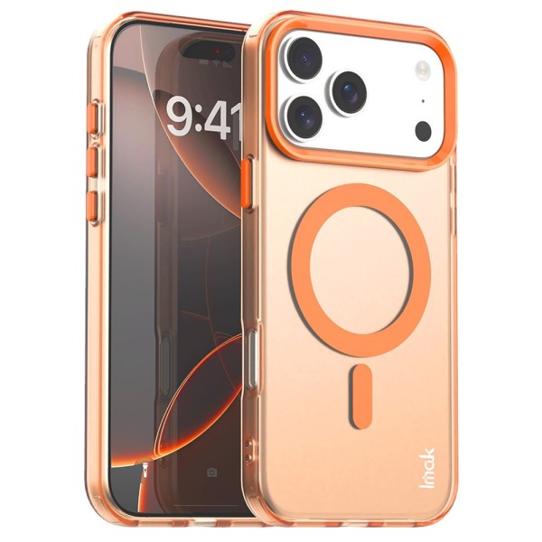"IMAK" Candy MagSafe Matte Hard Silicone (TPU) Case - orange (iPhone 17 Pro)